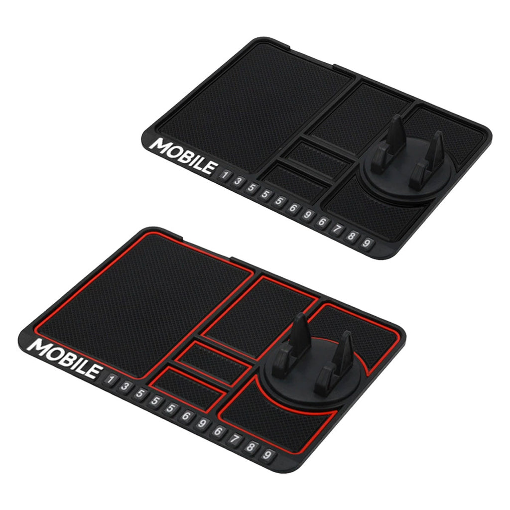 Car Mobile Phone Holder Dashboard Mount Mat Non Slip Grip Stand Anti-Slip Pad - Black