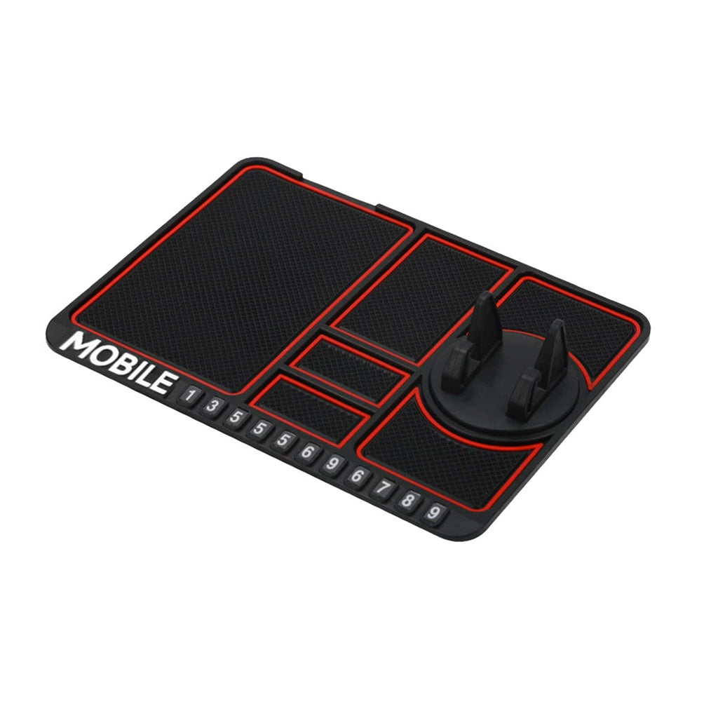 Car Mobile Phone Holder Dashboard Mount Mat Non Slip Grip Stand Anti-Slip Pad - Black