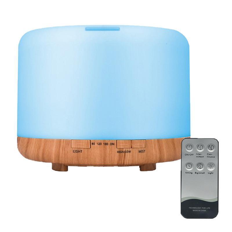 500ML Aroma Aromatherapy Diffuser LED Oil Ultrasonic Air Humidifier Purifier - White