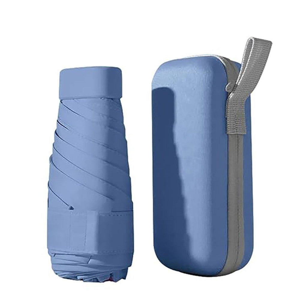 Portable Compact Five-Fold Umbrella UV Sun Protection Travel Manual Umbrella - Pink