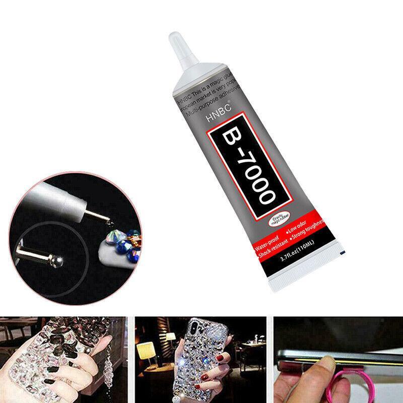 B-7000 Clear Multi-Purpose Adhesive Glue for Jewellry Phone Craft Glass Repair - 110ML
