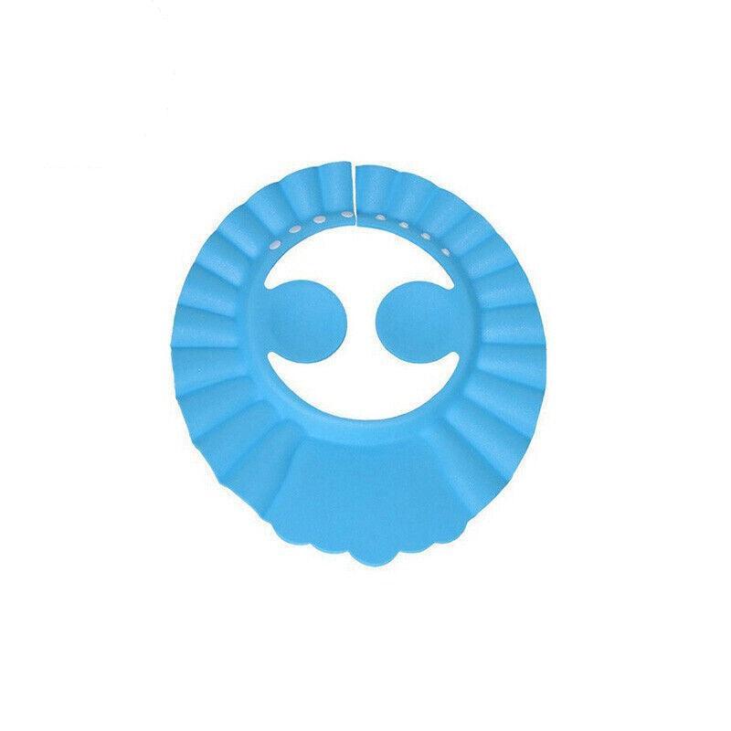 Adjustable Shampoo Shield Bath Hat with Ear Cover for Hair Washing Protection - Yellow
