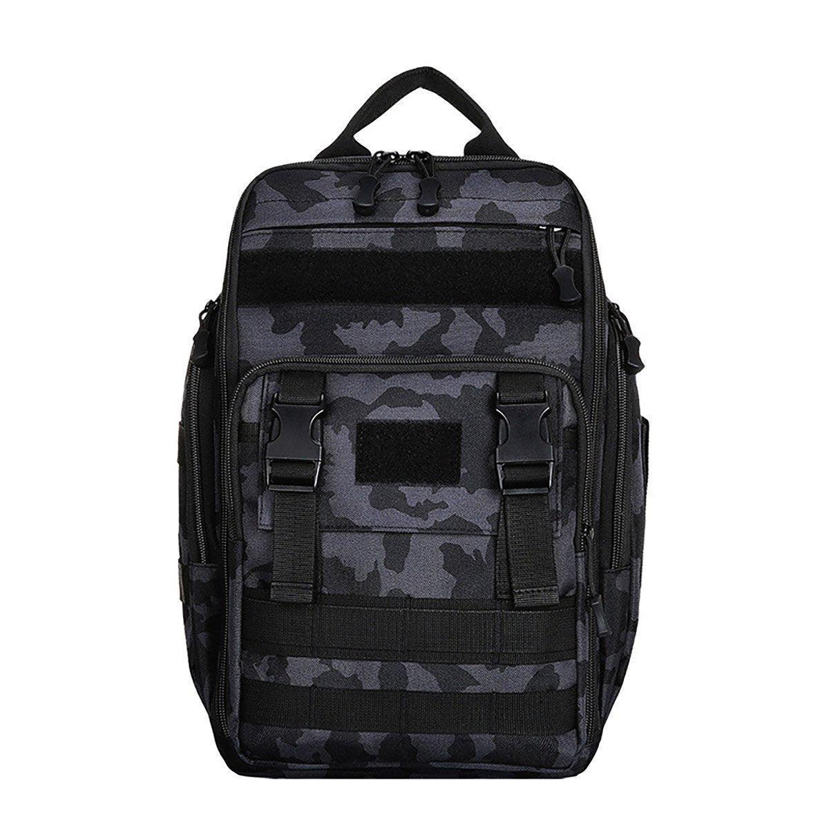 Fishing Tackle Backpack Storage Bag Shoulder Fishing Gear Bags Outdoor Backpack - Black