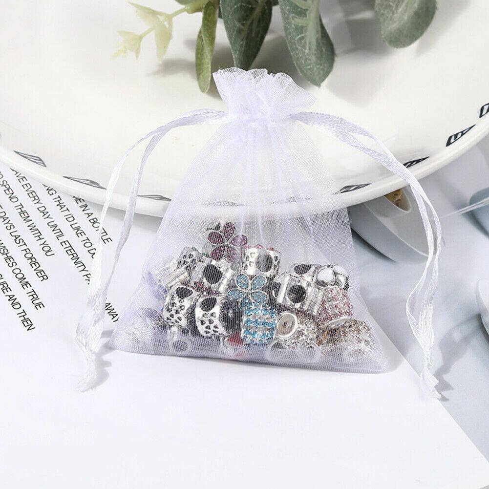 Organza Bag Sheer Bags Jewellery Wedding Candy Packaging Sheer Bags 10*15 cm - Rose Red