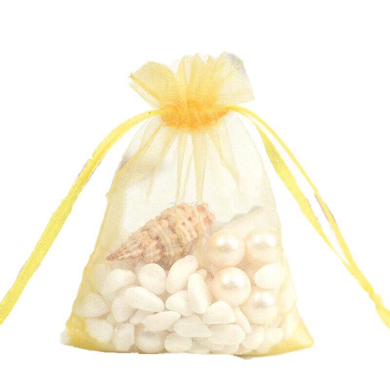 Organza Bag Sheer Bags Jewellery Wedding Candy Packaging Sheer Bags 10*15 cm - Fruit Green