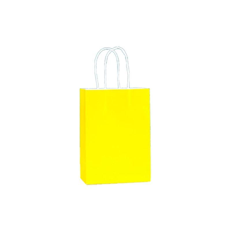 20pcs Small Kraft Paper Gift Bags with Handles for Shopping Party Favour - Light Purple
