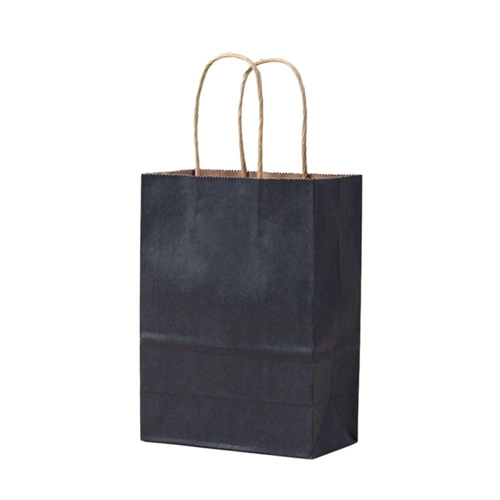 20pcs Small Kraft Paper Gift Bags with Handles for Shopping Party Favour - Light Purple