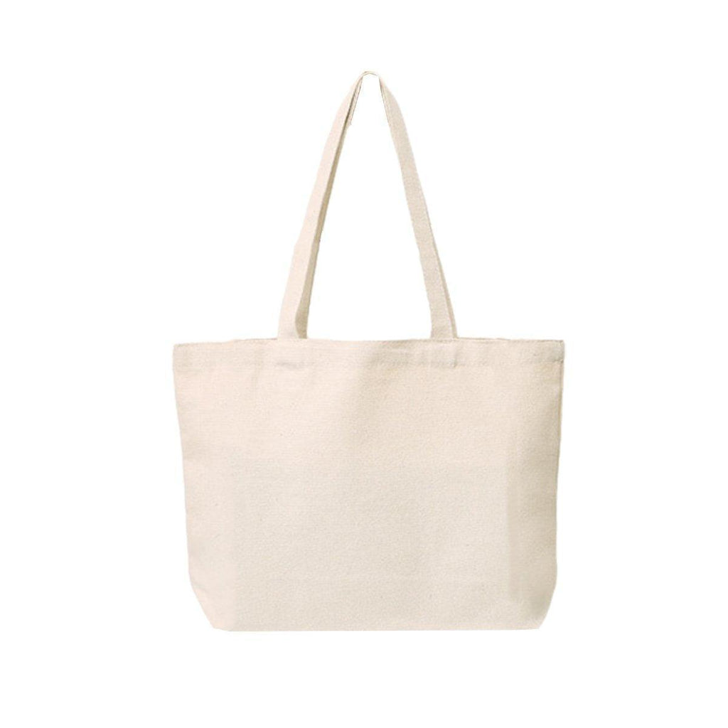5PCS Canvas Tote Bag Cotton Blank DIY Shopping Shoulder Bags - Natural 40*30*10cm