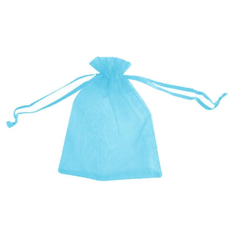 50 pcs Organza Bag Sheer Bags Jewellery Wedding Candy Packaging Sheer Bags 7*9 cm - Pink/50PCS