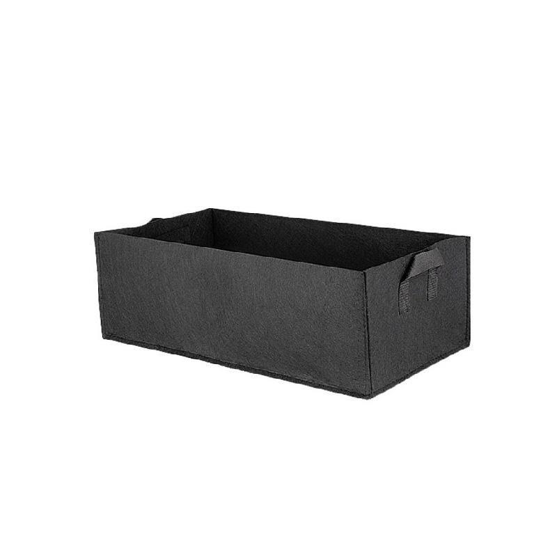 8pcs Felt Rectangular Planting Bags Vegetable Grow Bags Non-Woven Flower Pots - Blue 8pcs-60x30x20