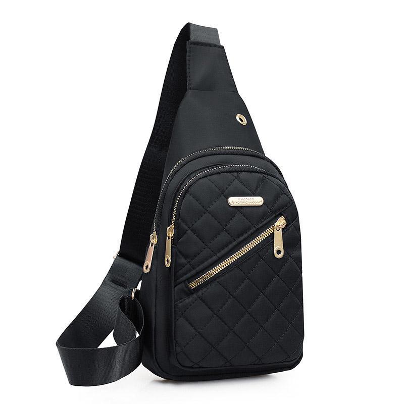 Chest Bag Crossbody Sports Bag Simple Casual Crossbody Bag for Travel Outdoor - Dark Blue