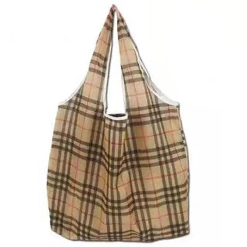 Reusable Foldable Light Waterproof Shopping Bags Carry bag Grocery Big - Green Circle