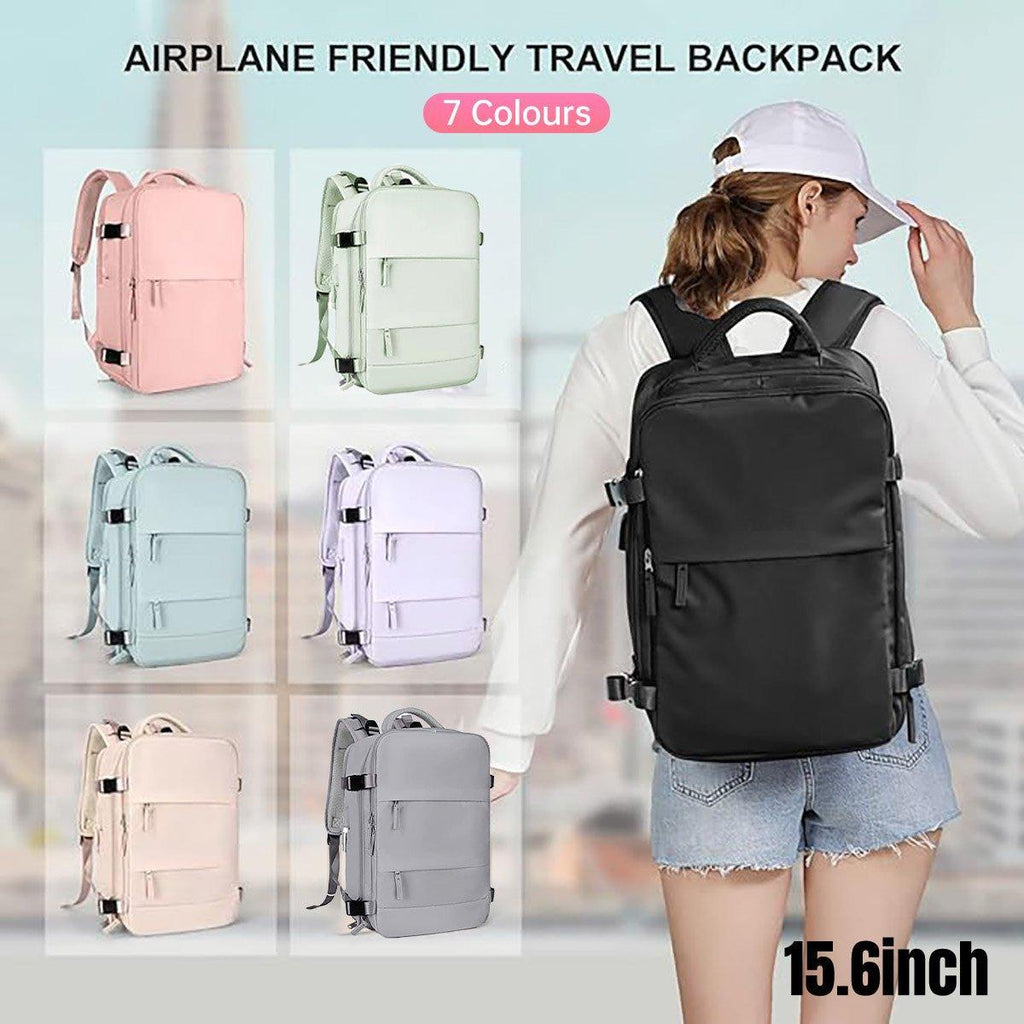 Waterproof Travel Backpack Outdoor Sports Shoulder Bag Hiking Camping Daypack - Grey
