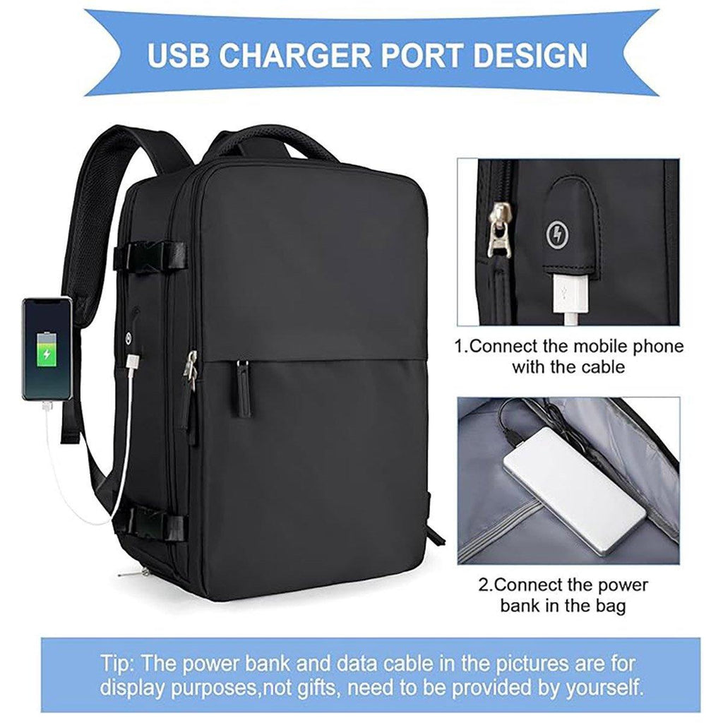 Waterproof Travel Backpack Outdoor Sports Shoulder Bag Hiking Camping Daypack - Grey