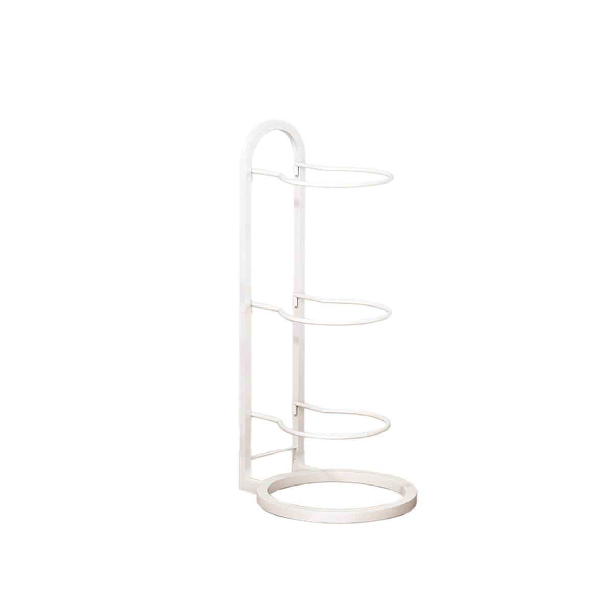 3/4Tier Basketball Stand Ball Organizer Storage Rack Basketball Equipment Holder - Black-3 Layers
