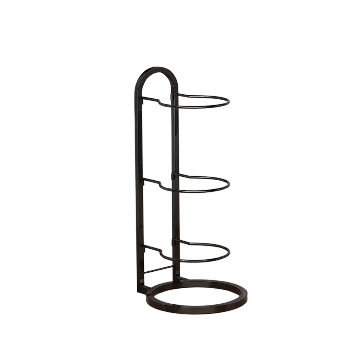 3/4Tier Basketball Stand Ball Organizer Storage Rack Basketball Equipment Holder - Black-4 Layers