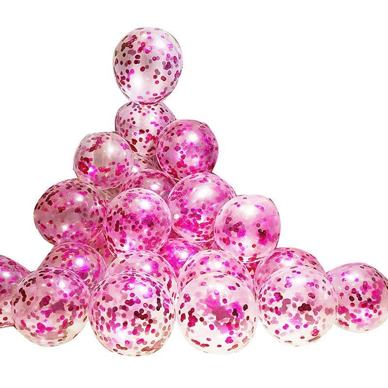 10/100X 30Cm Confetti Glitter Balloons for Party & Wedding - 30cm Green *100pcs