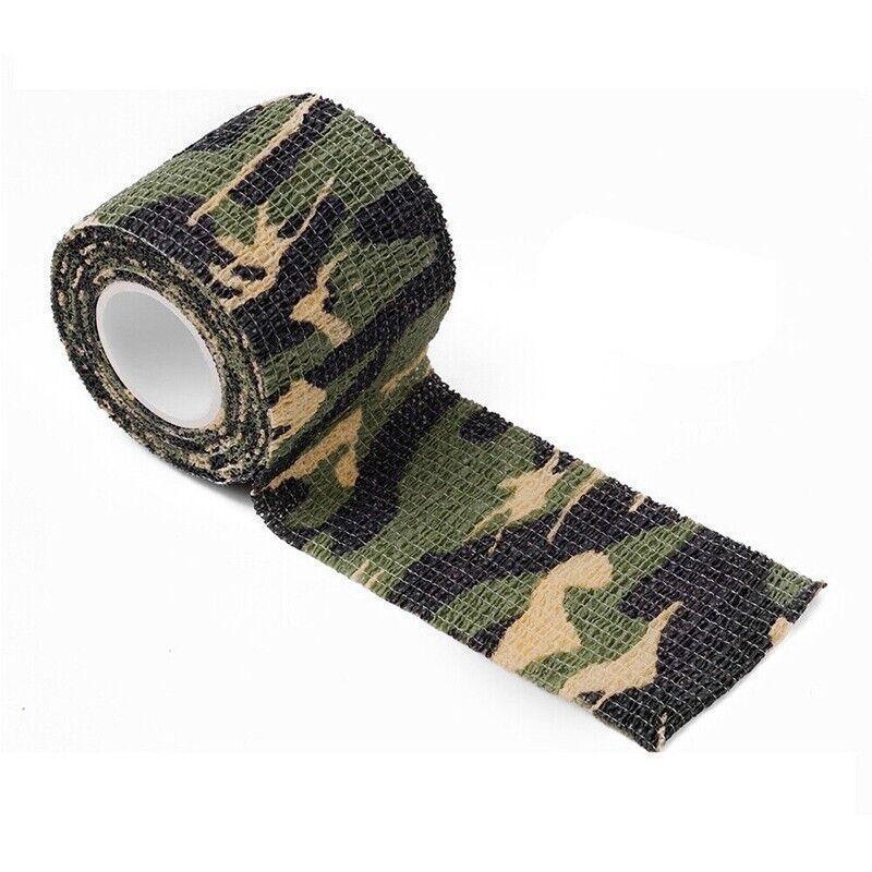 4 Roll Tape Army Camo Wrap Rifle Gun Shooting Hunting Camouflage Stealth Webbing - Desert Camouflage