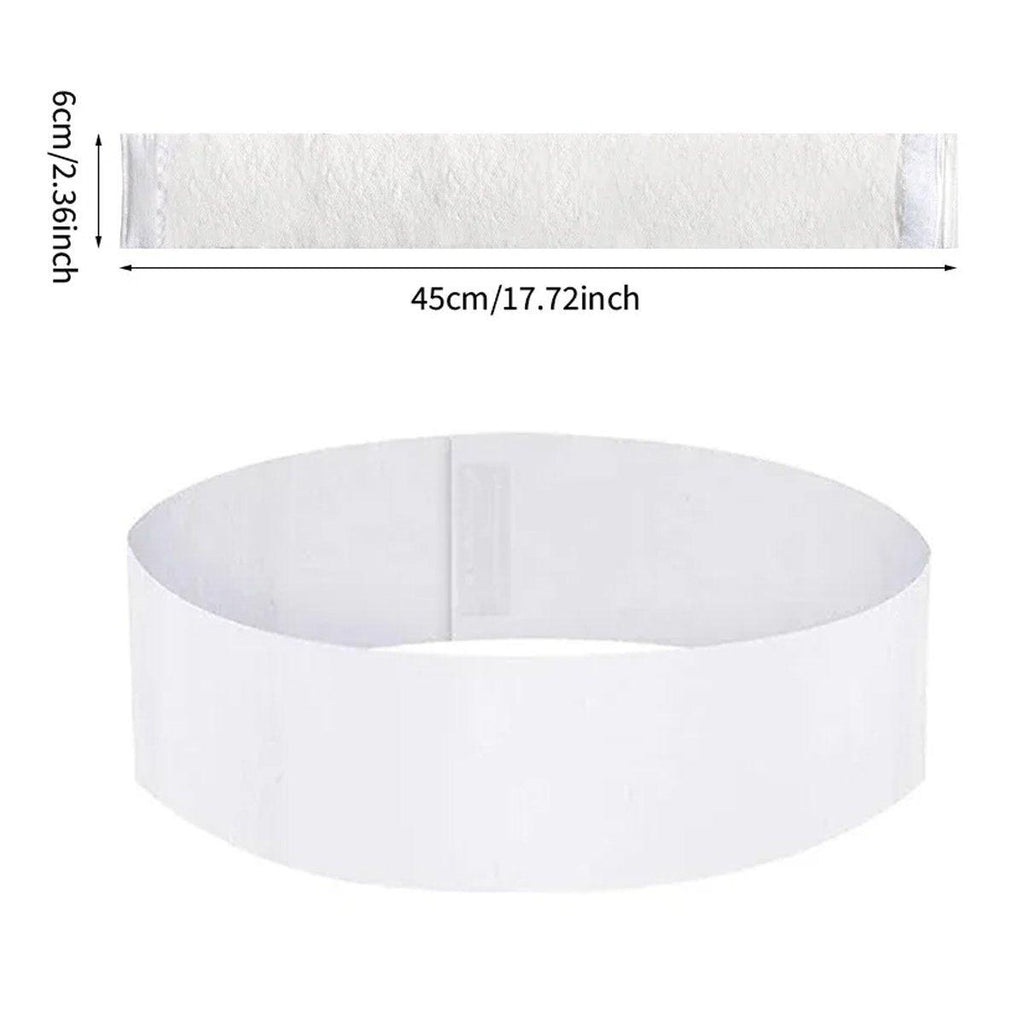 50pcs Disposable Velcro Hair Ties Elastic Nonwoven Hair Ties for Beauty Salon - Black