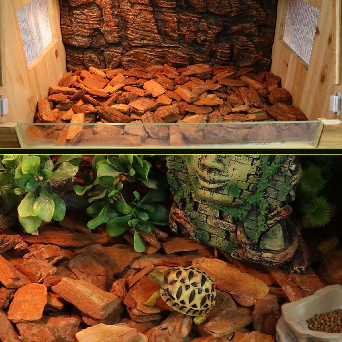 Reptile Bedding Substrate for Lizard Snake Tortoise Natural Bark Material - Small 650g