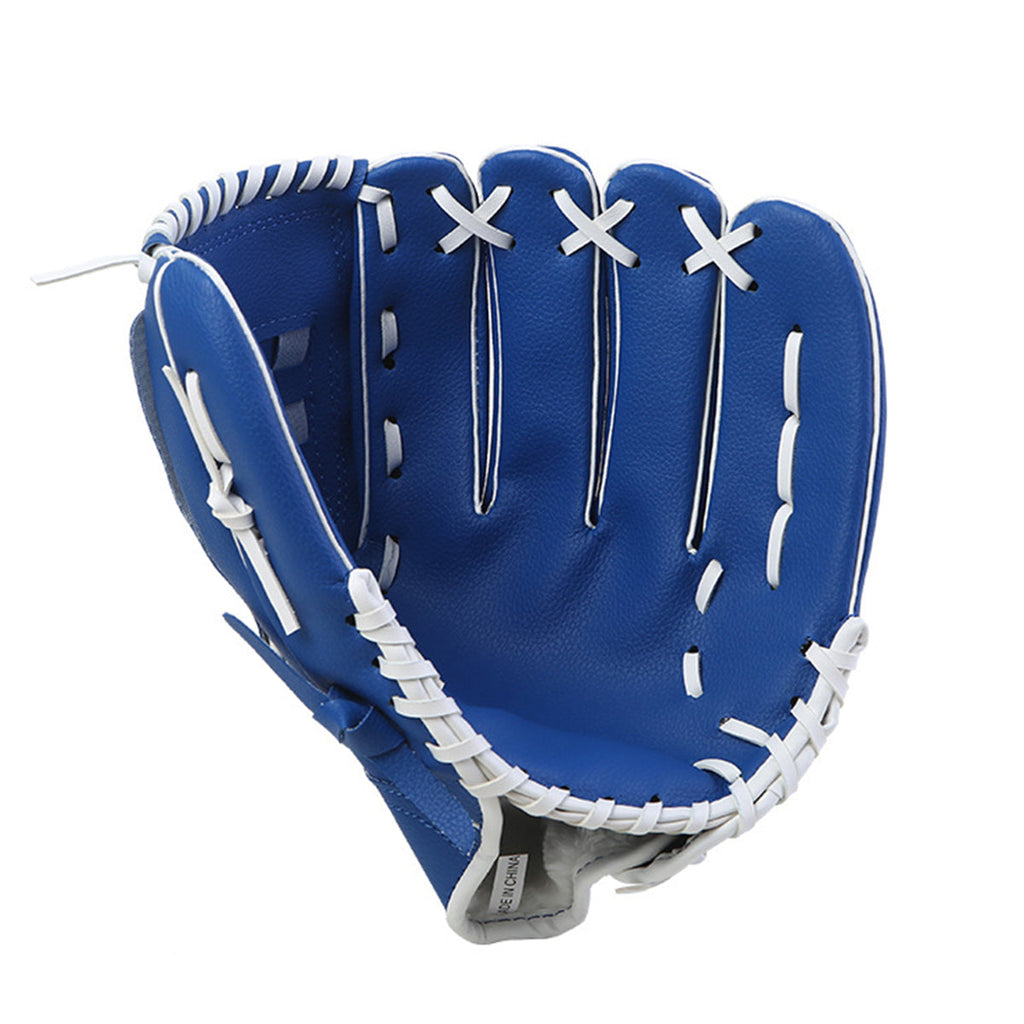 Baseball Glove Thickened Softball Glove Pitcher Mitt Sports Training Outdoor - Brown - 11.5in
