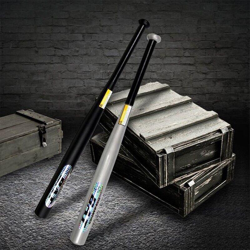25inch 63CM Alloy Steel Metal Baseball Bat Racket 4 Colours - Silver