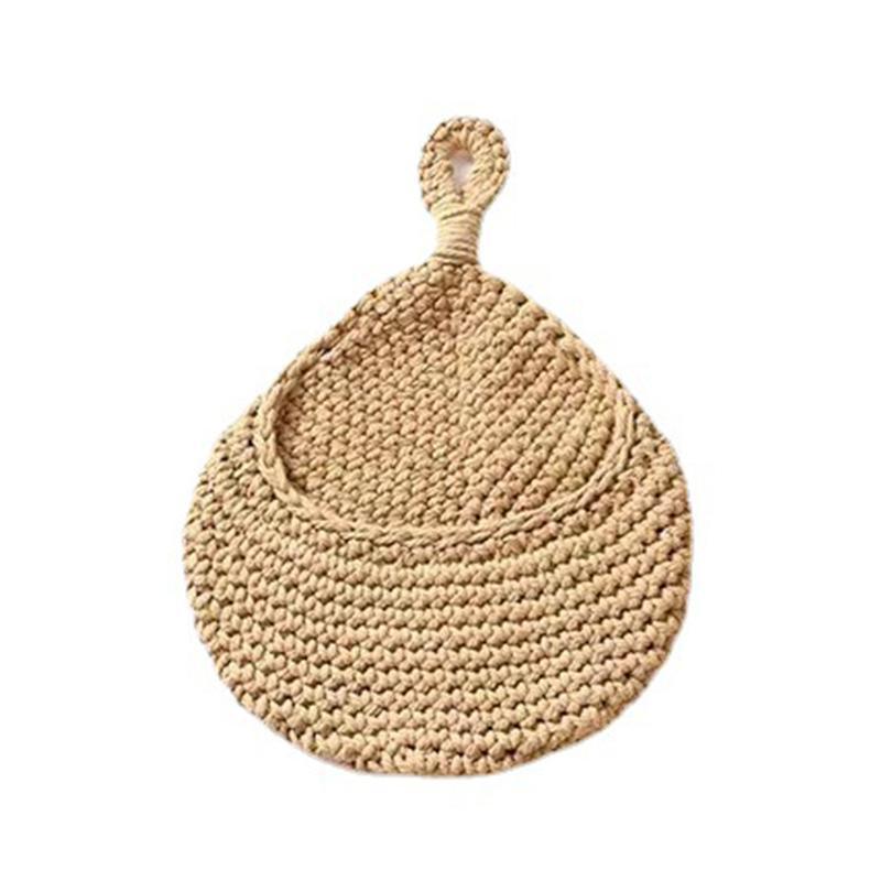 Hanging Wall Organizer Vegetable Fruit Basket Kitchen Storage Pouch Bag Diy 6Size - XXL