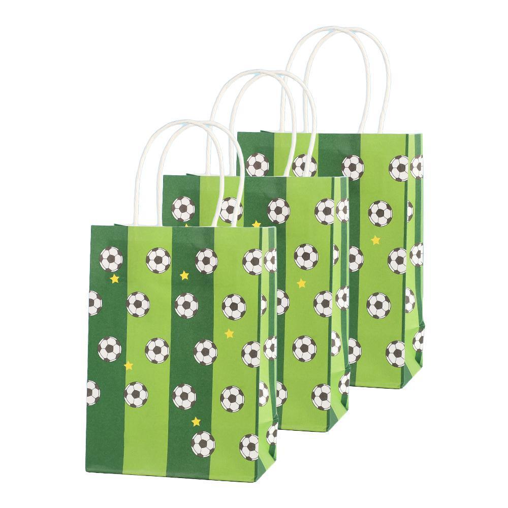 30PCS Fashion Ball Kraft Paper Gift Bag Festivals gift tote bag Party Favor Bag - Basketball-30pcs