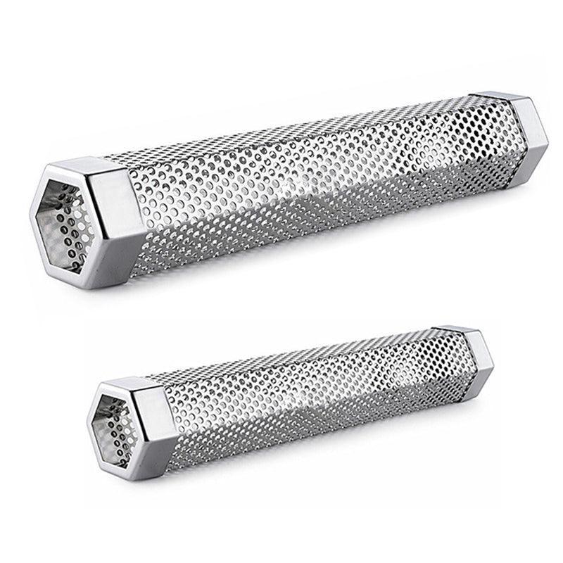 Hexagon Bbq Smoker Tube Stainless Steel Grill Accessory Smoking Box Long Lasting - 12Inch