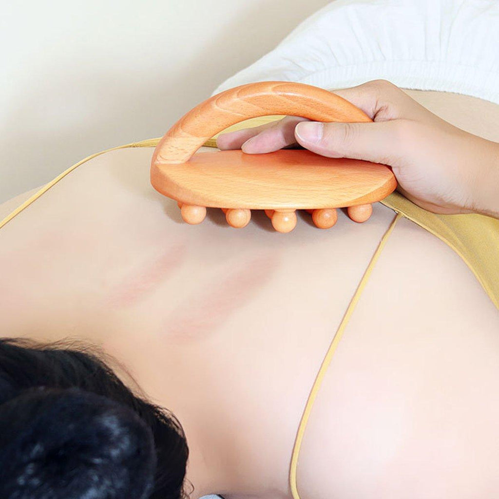 Handheld Massage Brush Whole Body Meridian Scraping Stick Leg Waist Tendon Brush