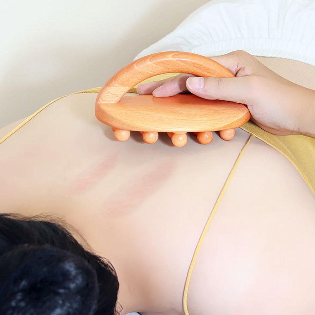 Handheld Massage Brush Whole Body Meridian Scraping Stick Leg Waist Tendon Brush