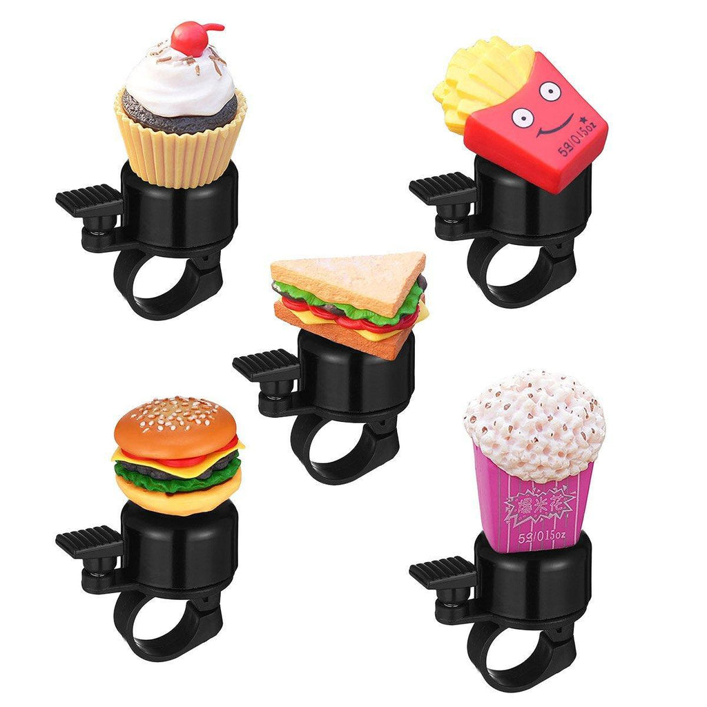 Cute Food Style Bicycle Bell Loud and Fun Handlebar Accessory - Hamburger