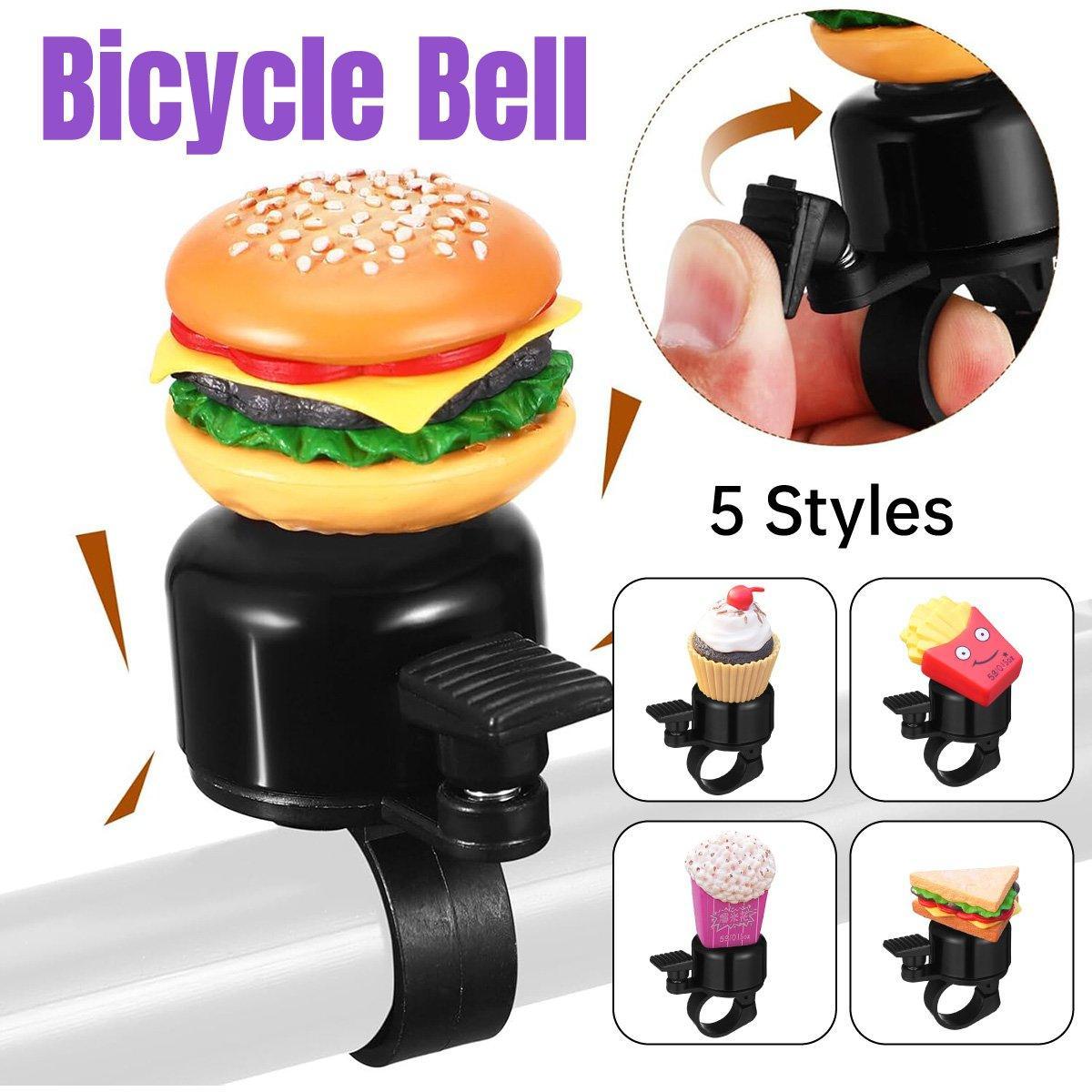 Cute Food Style Bicycle Bell Loud and Fun Handlebar Accessory - Sandwiches