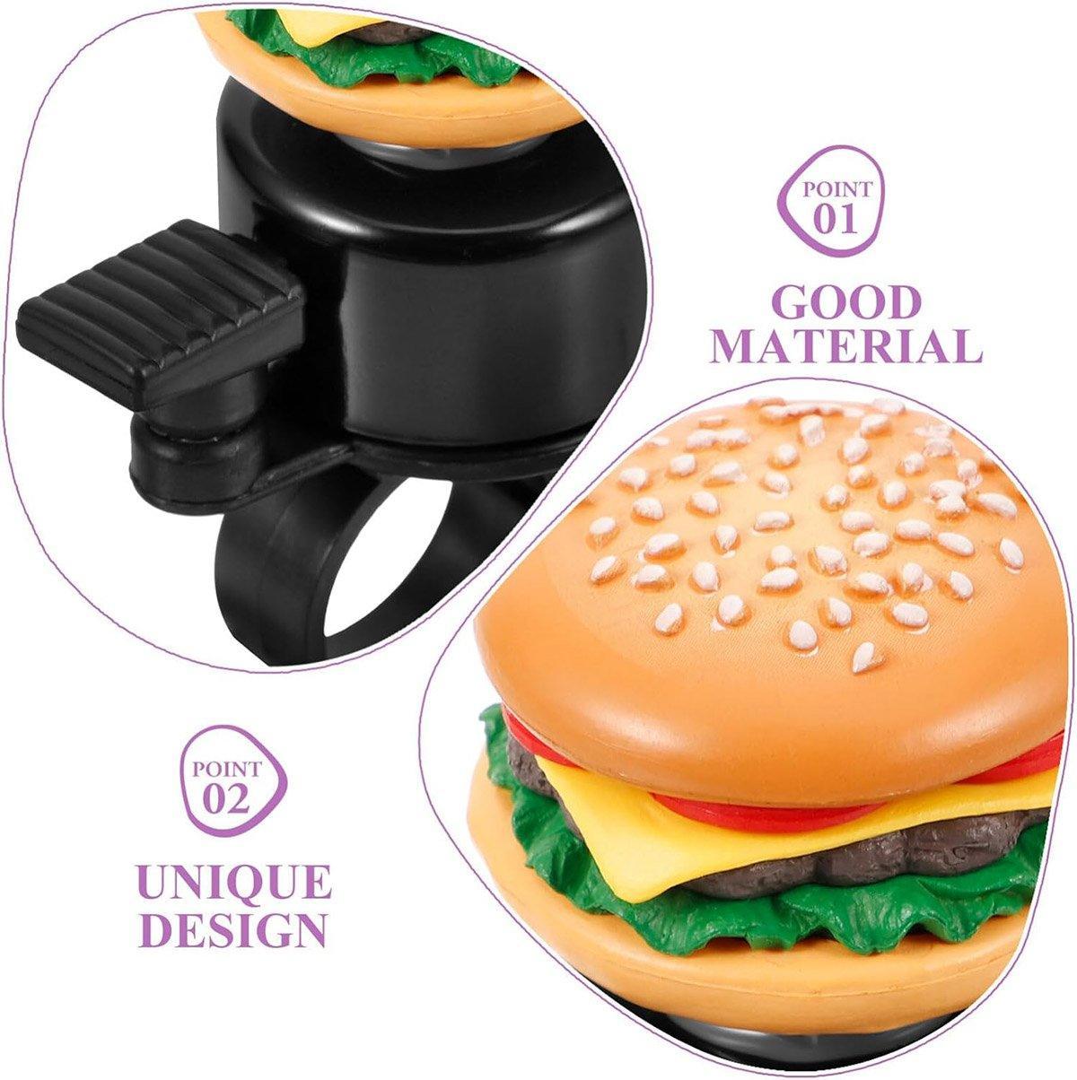 Cute Food Style Bicycle Bell Loud and Fun Handlebar Accessory - Sandwiches