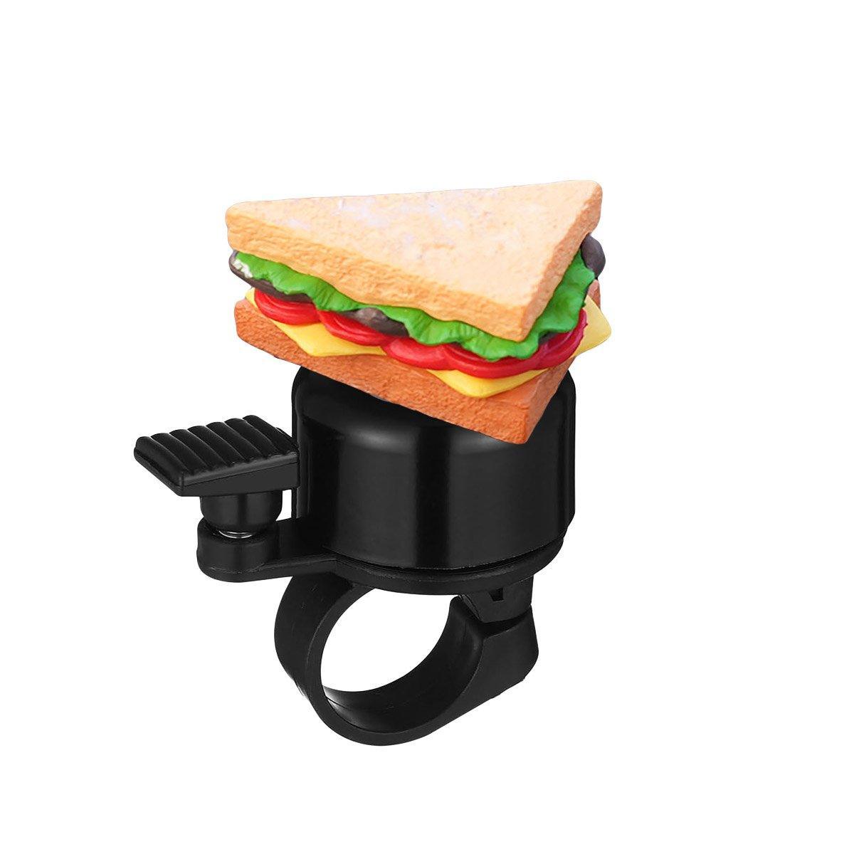 Cute Food Style Bicycle Bell Loud and Fun Handlebar Accessory - Sandwiches