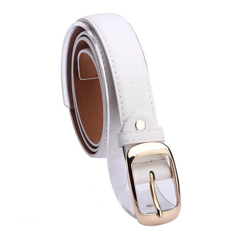 Ladies Leather Belt Classic Buckle Fashion Waist Strap for Jeans Dresses Casual - Leopard