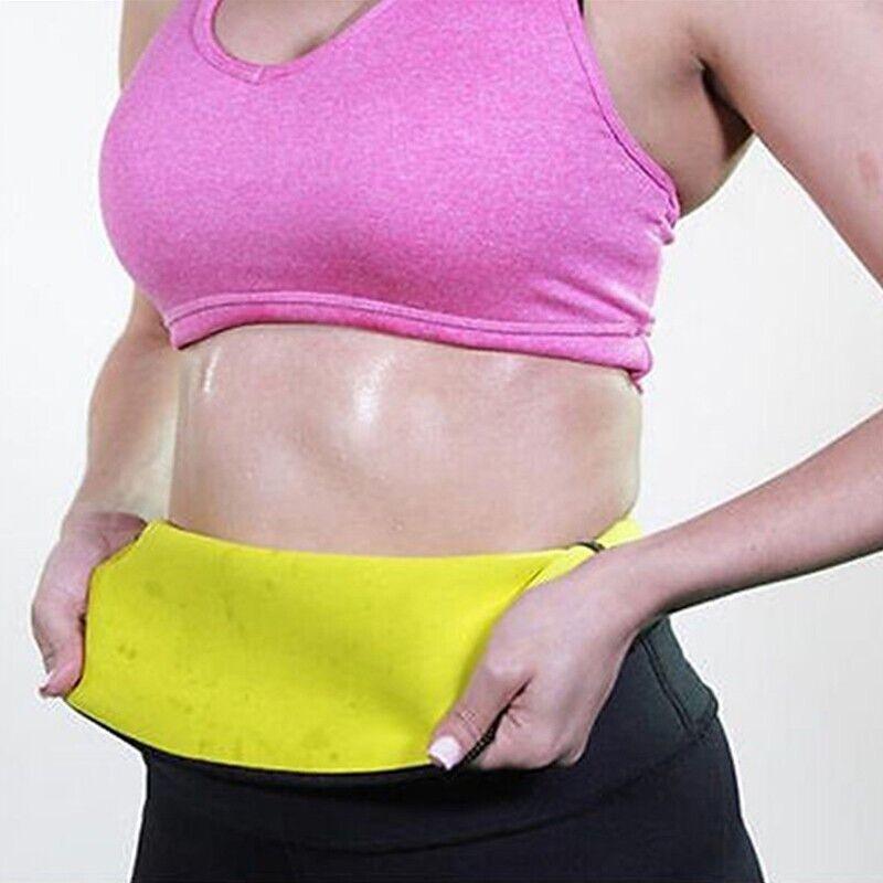Hot Fit Body Shaper Slimming Belt Waist Trainer Tummy Trimmer Sweat Fat Burn Oz - S