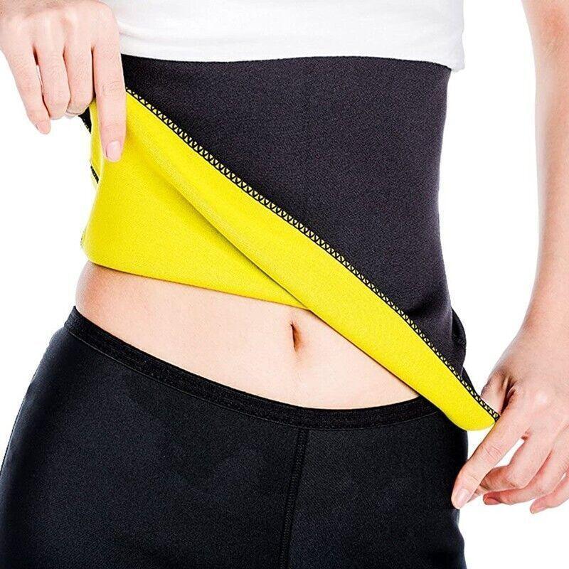 Hot Fit Body Shaper Slimming Belt Waist Trainer Tummy Trimmer Sweat Fat Burn Oz - S