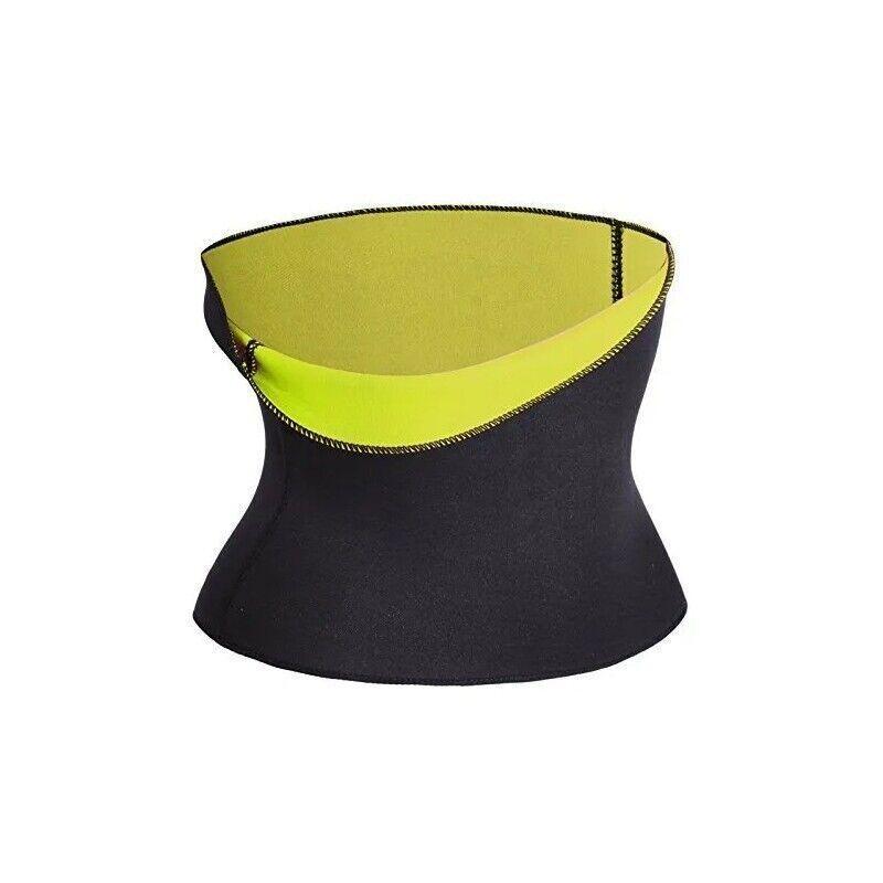 Hot Fit Body Shaper Slimming Belt Waist Trainer Tummy Trimmer Sweat Fat Burn Oz - S