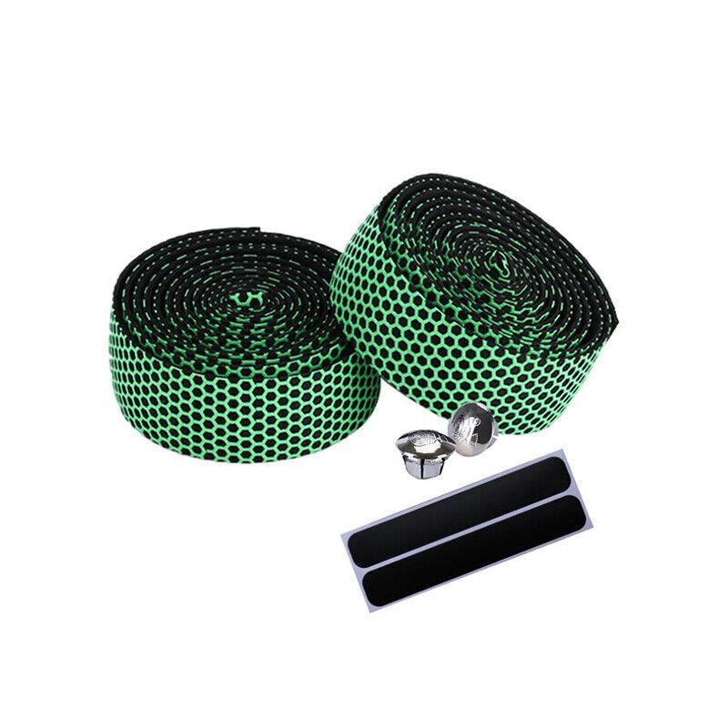 2X Thick Bicycle Handlebar Tape Bar Drop Wrap Mtb Road Bike Anti-Slip Punch - Pink