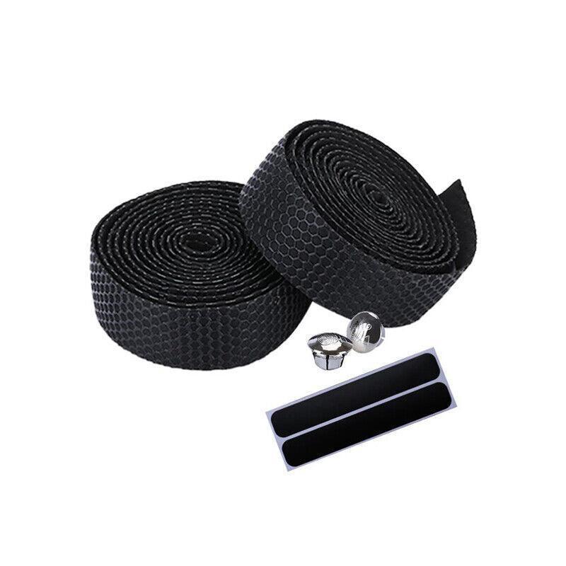 2X Thick Bicycle Handlebar Tape Bar Drop Wrap Mtb Road Bike Anti-Slip Punch - Pink