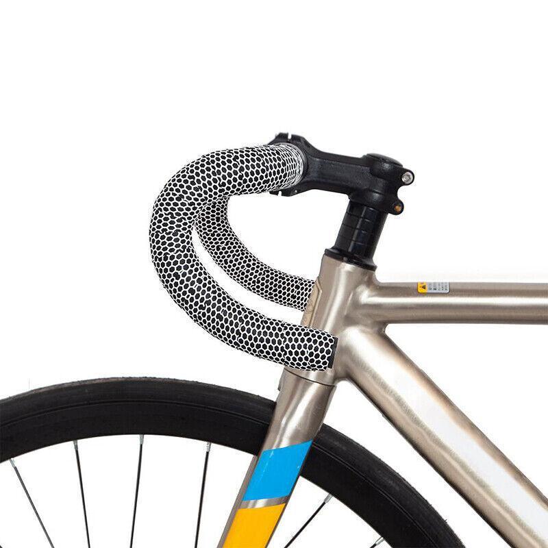 2X Thick Bicycle Handlebar Tape Bar Drop Wrap Mtb Road Bike Anti-Slip Punch - Red