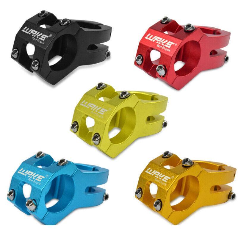 MTB Mountain Bike Handlebar Stem 31.8mm Aluminium Alloy Short Stem Cycling Part - Gold