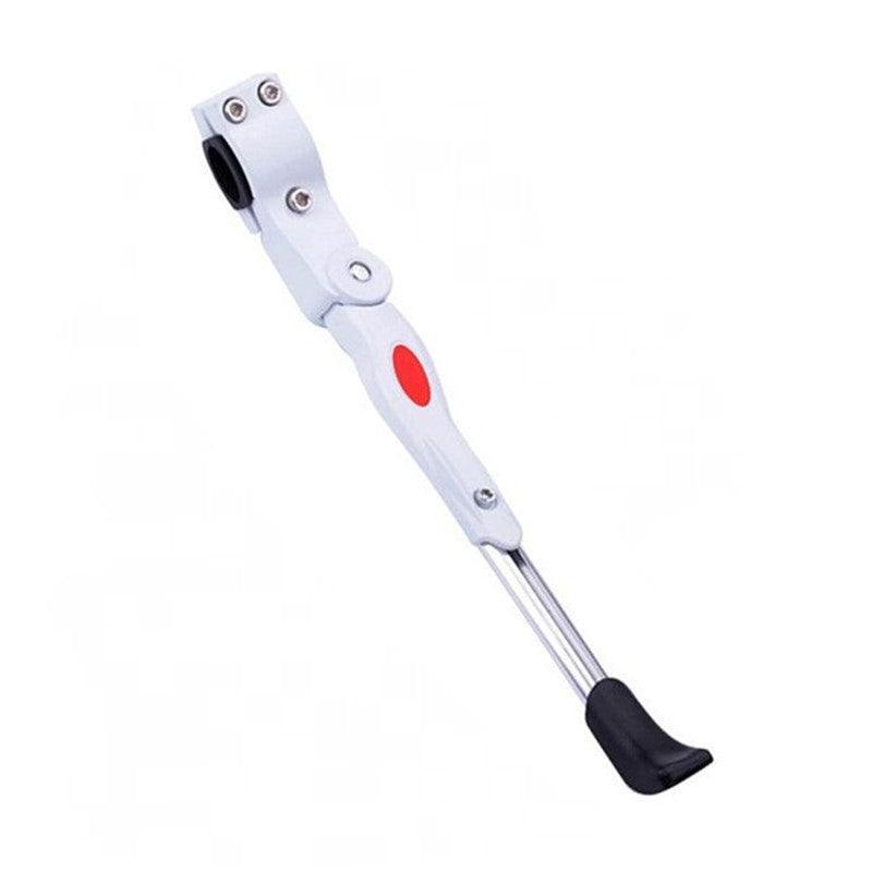 Rear Adjustable Kickstand for Mountain Bicycle Road Bike Parking Support Leg - White