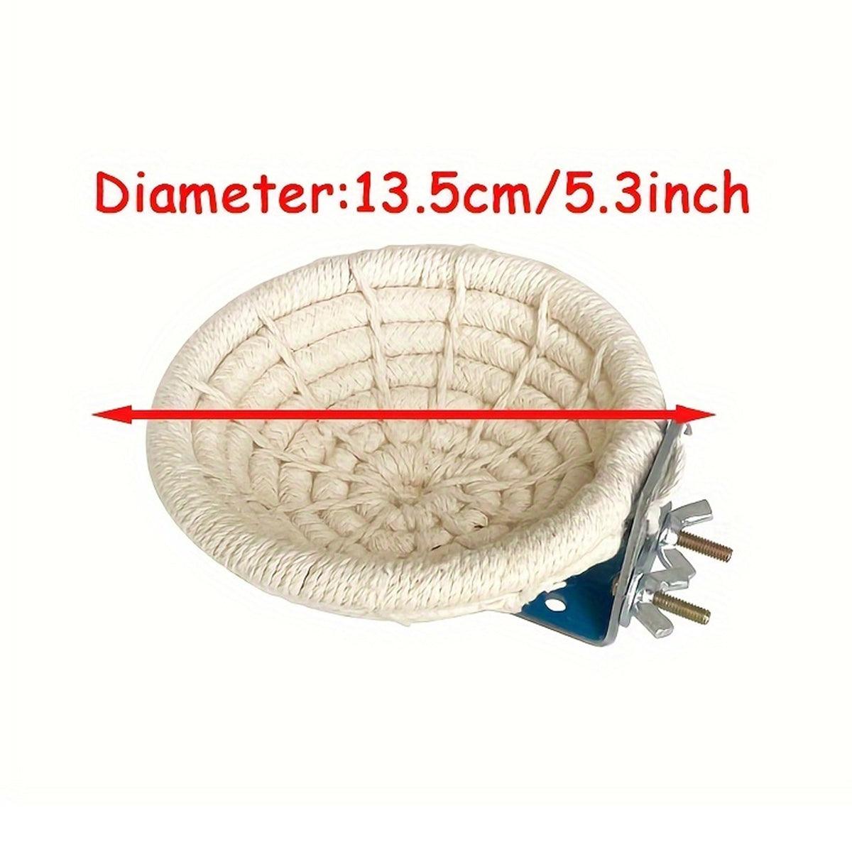Birds Nest Parrot Straw Nest for Small Animal Nesting Material Bedding - Hemp Rope