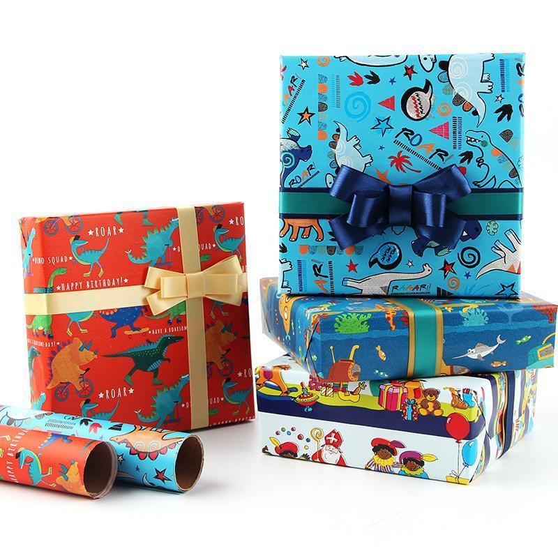 20pcs Cute Animal Cartoon Gift Wrapping Paper for Toys Bookskin and Crafts - Cute smiley face-20PCS