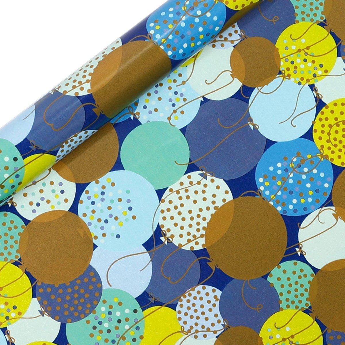 3 Pack Colorful Celebration with Premium Present Wrapping Paper - QQLW