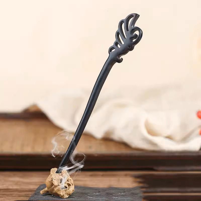 Retro Wooden Carved Hair Sticks Women Hairpin Barrette Chopsticks Accessories - D
