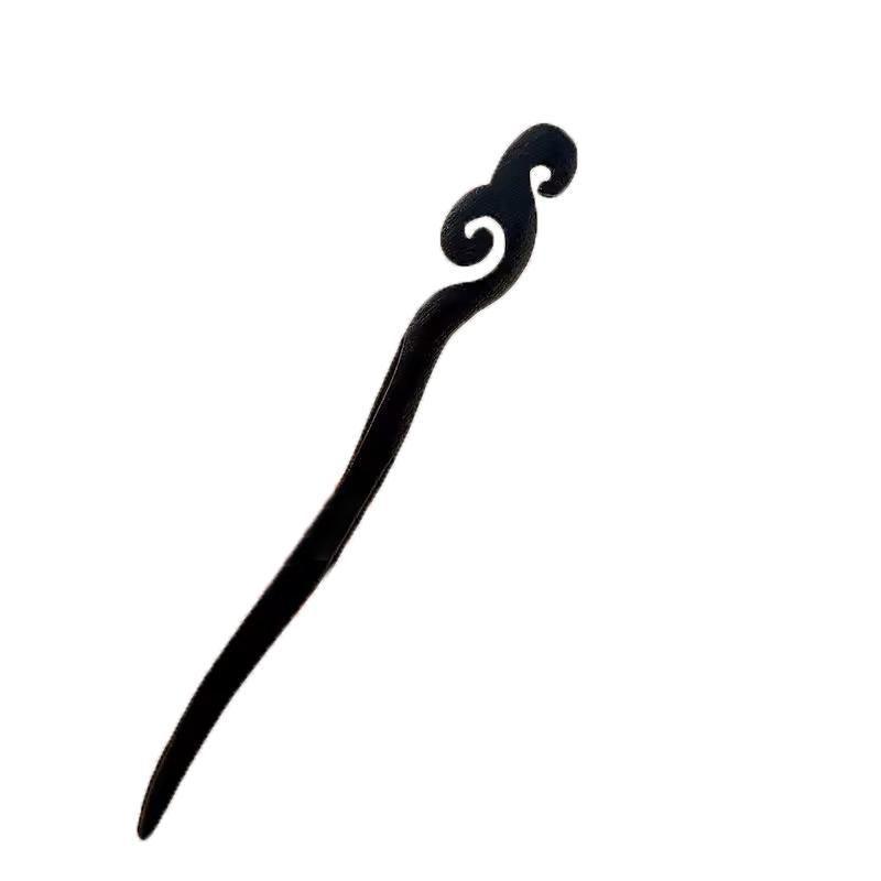 Retro Wooden Carved Hair Sticks Women Hairpin Barrette Chopsticks Accessories - D