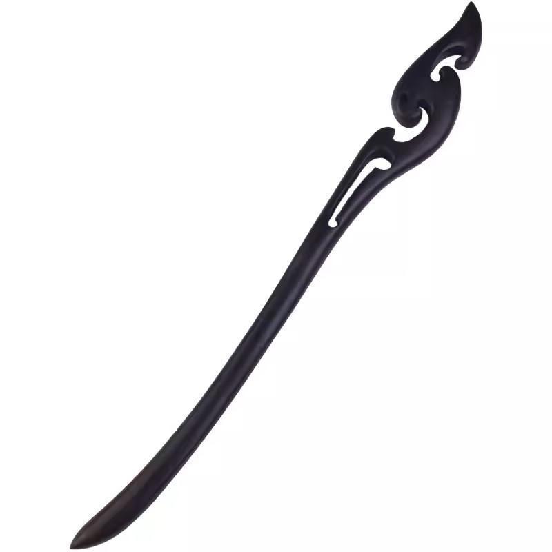Retro Wooden Carved Hair Sticks Women Hairpin Barrette Chopsticks Accessories - I